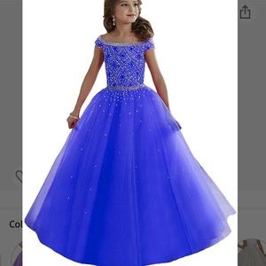Blue Formal Girl’s Dress